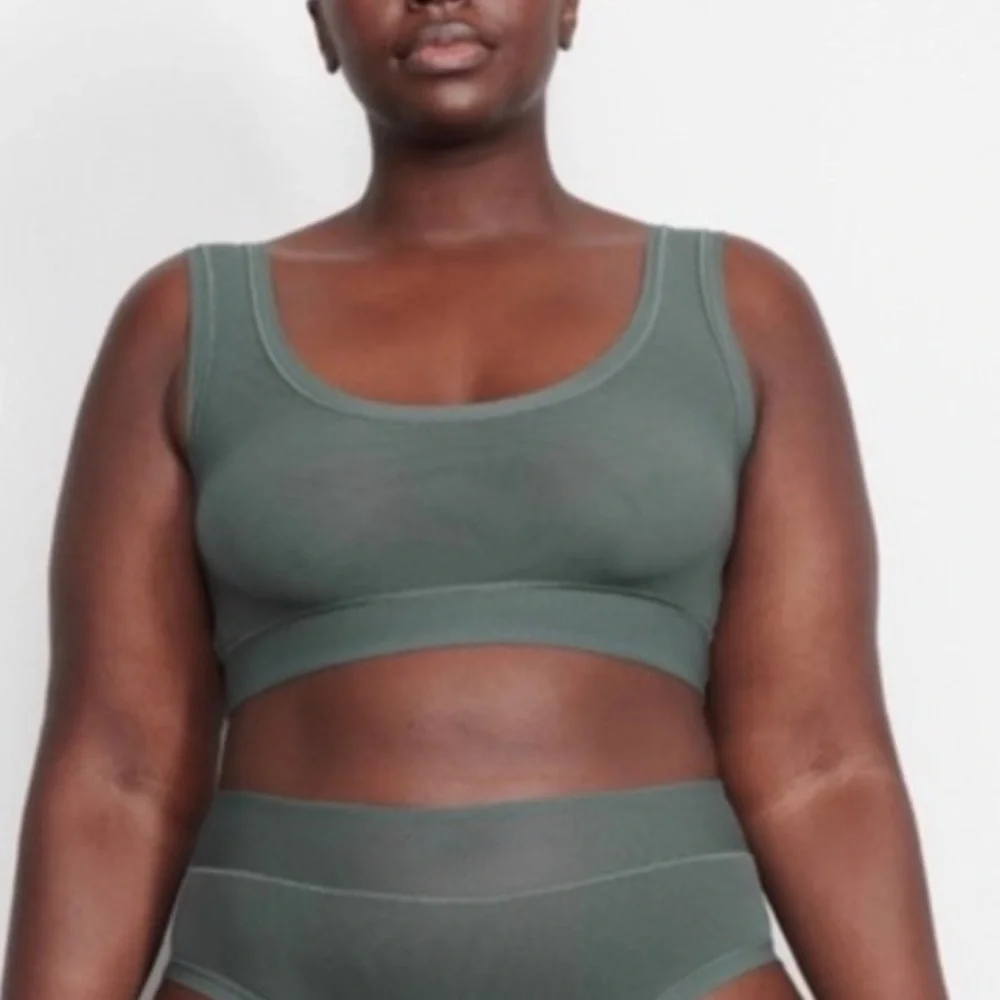 NWT Skims Summer Mesh Scoop Bralette in Deep Sea size‎ XS - Picture 3 of 8